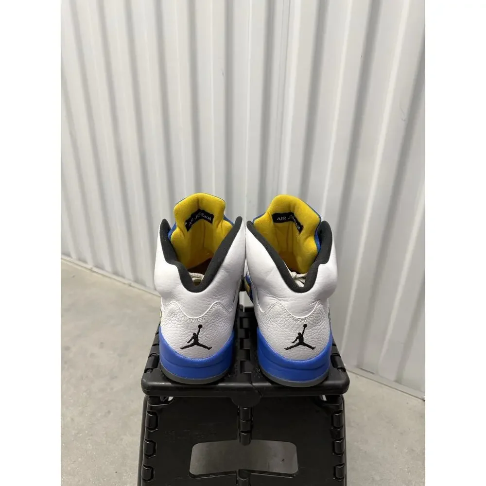 Nike Air Jordan 5 Laney White Varsity Size 9.5 Men's - 136027-189